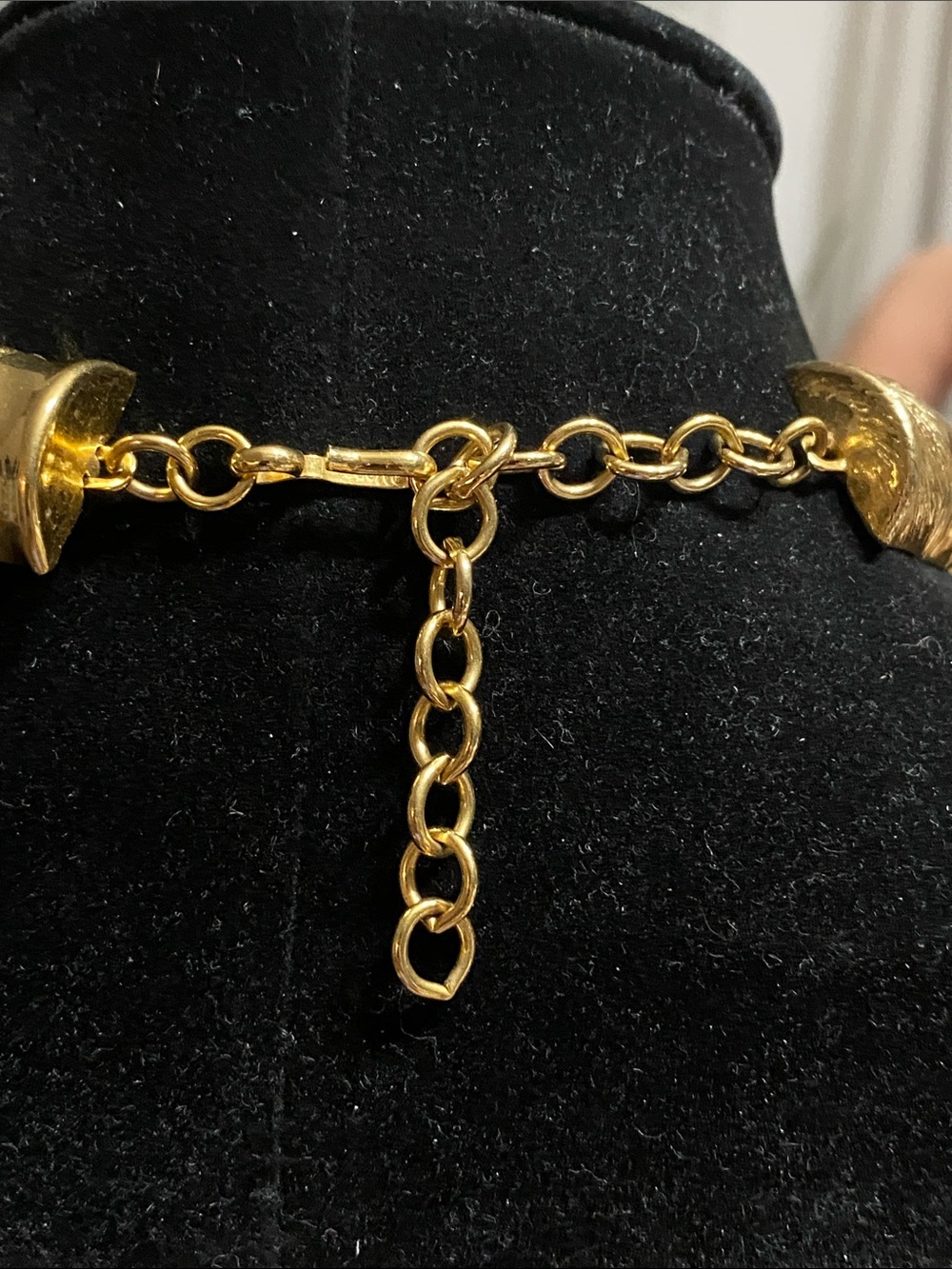 Monet Gold Textured Collar Necklace - Picture 2 of 7